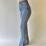 Ultra Esnek Yırtmaçlı Jean