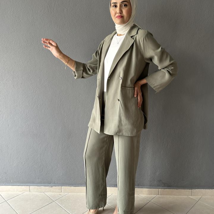 Yazlık Blazerli Takım