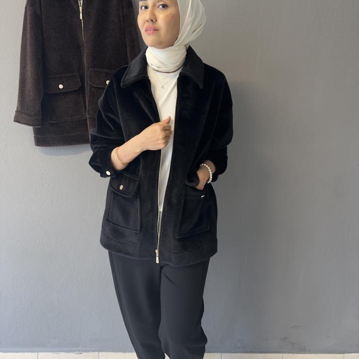 Torba Cepli Fermuarlı Ceket